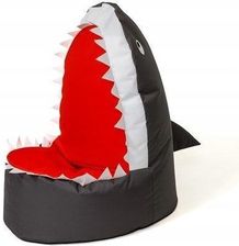 Zdjęcie Pufa Worek Go Gift  Rekin Czarny XXL 100 x 80 cm - Dębno