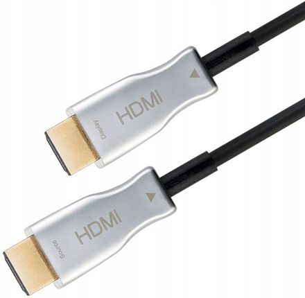 Goobay 65573 – optyczny kabel hybrydowy/optyczny kabel HDMI/kabel High-speed z Ethernet i AOC / 100 m