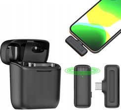 BEZPRZEWODOWY MIKROFON KRAWATOWY USB C DLA ANDROID IOS STREAMING LIVE VLOG