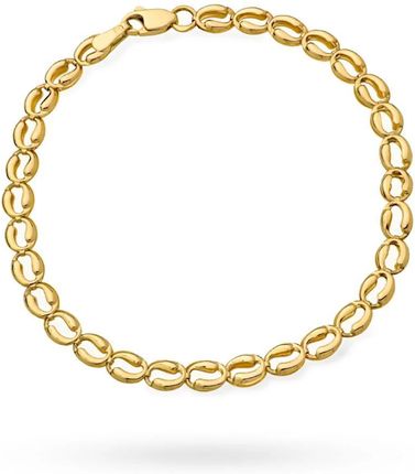 Biżuteria Gabor Złota Bransoletka Segmentowa Oczka 18,5cm 585