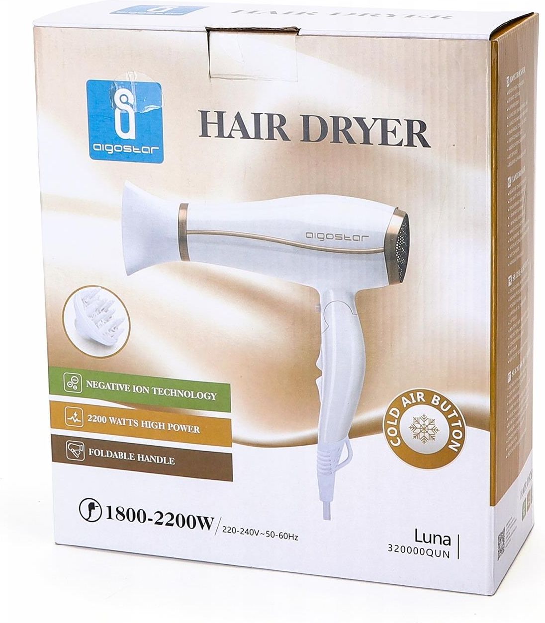 Suszarka do rąk Magboss Suszarka Aigostar Do Włosów Z Jonizacją 2200W ...