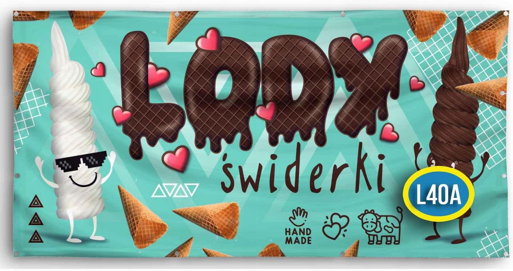 Baner Reklamowy 2mx1m Lody Gałkowe Kręcone Włoskie - Ceny i opinie ...