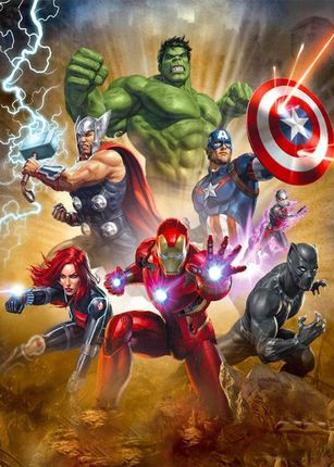 Obraz Hulk Iron Man Kapitan Ameryka Thor Malowanie Po Numerach Rama 40X50 1635846865