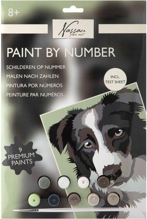 Grafix Malowanie Po Numerach Na Kartonie 33x23cm Pies 1641280348