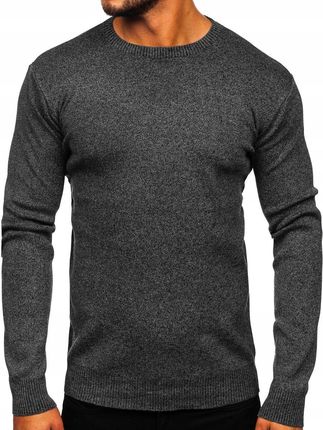 Sweter Męski Klasyczny Czarny S8165 DENLEY_2XL