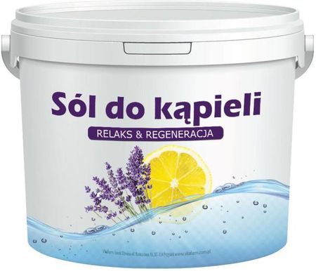 Vitafarm Sól Do Kąpieli Z Olejkami Cytryna-Lawenda 2,8 kg