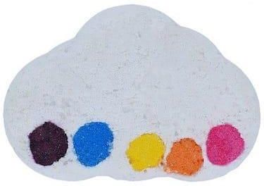Bomb Cosmetics Watercolours Bath Bomb Wielokolorowa Musująca Kula Do Kąpieli Raining Rainbows 150 g