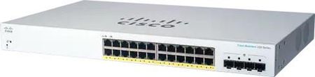 Cisco switch CBS220-24P-4G, 24xGbE RJ45, 4xSFP, PoE+, 195W (CBS22024P4GEURF)