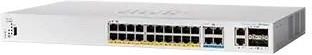 Cisco switch CBS350-24MGP-4X-EU, 20xGbE + 4x2.5GbE, 2x10GbE RJ45/SFP+, 375W, PoE (CBS35024MGP4XEURF)