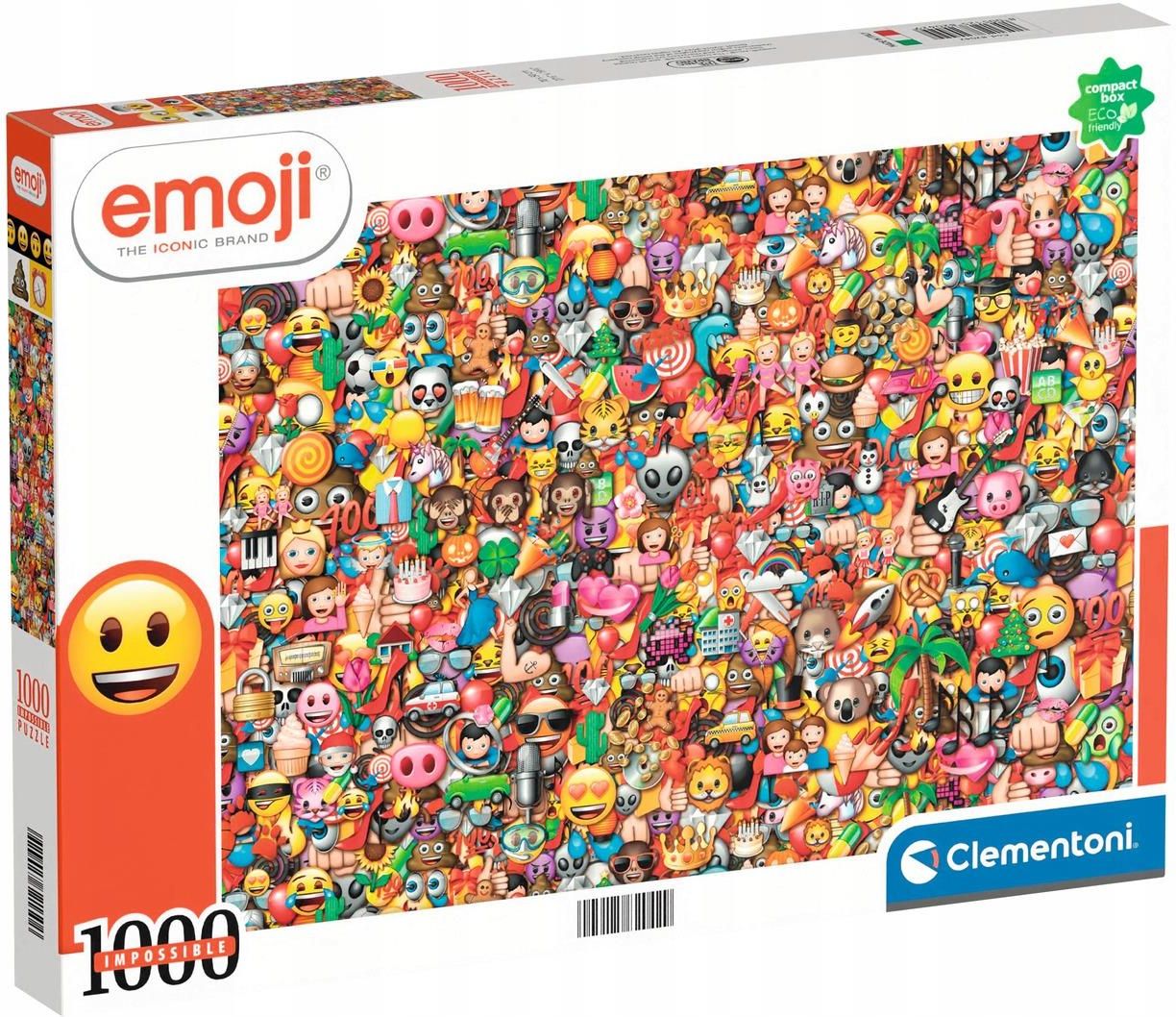 Clementoni Puzzle 1000El. Impossible Emoji Emotikony Ceny i opinie