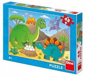 Dino Puzzle Klasyczne Dinozaury 48El.