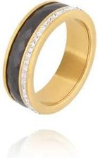 Zdjęcie By Dziubeka Obrączka złota z czarną ceramiką Moderne PSA0903-14 - Strzelce Krajeńskie