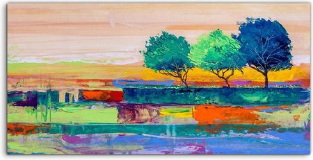 Coloray Hartowane Panele Szklane Art Drzewa Liście 100X50