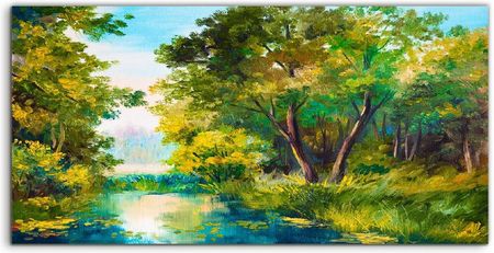 Coloray Panele Szklane Kuchnia Drzewo Jezioro Trawa 100X50