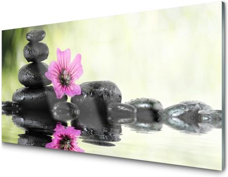 Tulup Panel Szklany Płytka Kwiat Zen Spa 140X70 Klej
