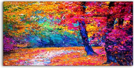 Coloray Panel Szkło Hartowane Jesień Krajobraz Las 100X50