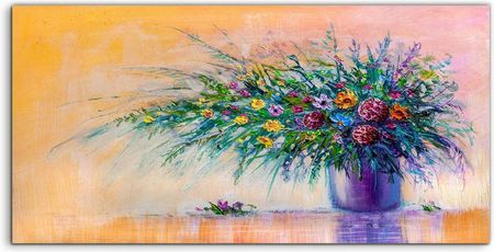 Coloray Panele Szklane Do Kuchni Bukiet Art Kwiaty 100X50