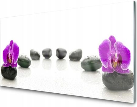 Tulup Panel Szklany Płytka Kwiat Orchidea Zen 100X50