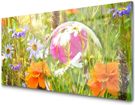 Tulup Panel Szklany Dekoracyjny Kwiaty Roślina 100X50