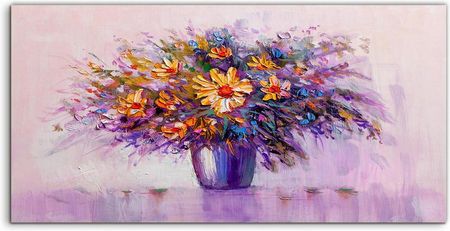 Coloray Hartowane Panele Szklane Stokrotki Kwiaty 100X50