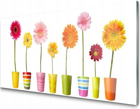 Tulup Panel Szklany Dekoracyjny Kwiaty Roślina 100X50