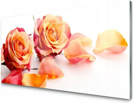 Tulup Panel Szklany Płytka Róże Kwiaty Roślina 100X50