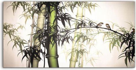 Coloray Panel Szklany Do Kuchni Bambus Art Atrament 100X50