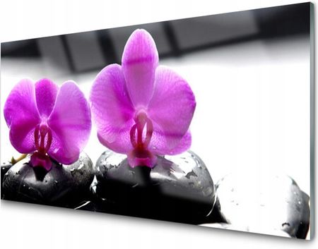 Tulup Panel Szklany Płytka Kwiaty Zen Spa 100X50