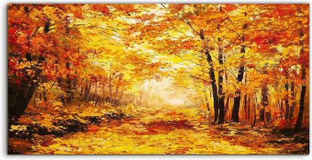 Coloray Szkło Hartowane Panel Jesień Las Krajobraz 100X50