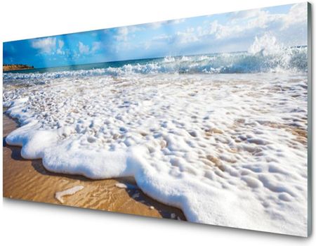 Tulup Panel Szklany Dekor Plaża Morze Piasek 100X50