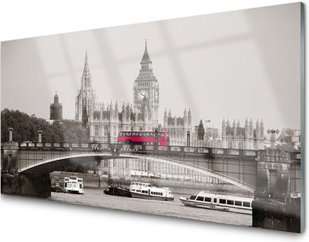 Tulup Panel Szklany Płytka Most Londyn Big Ben 100X50