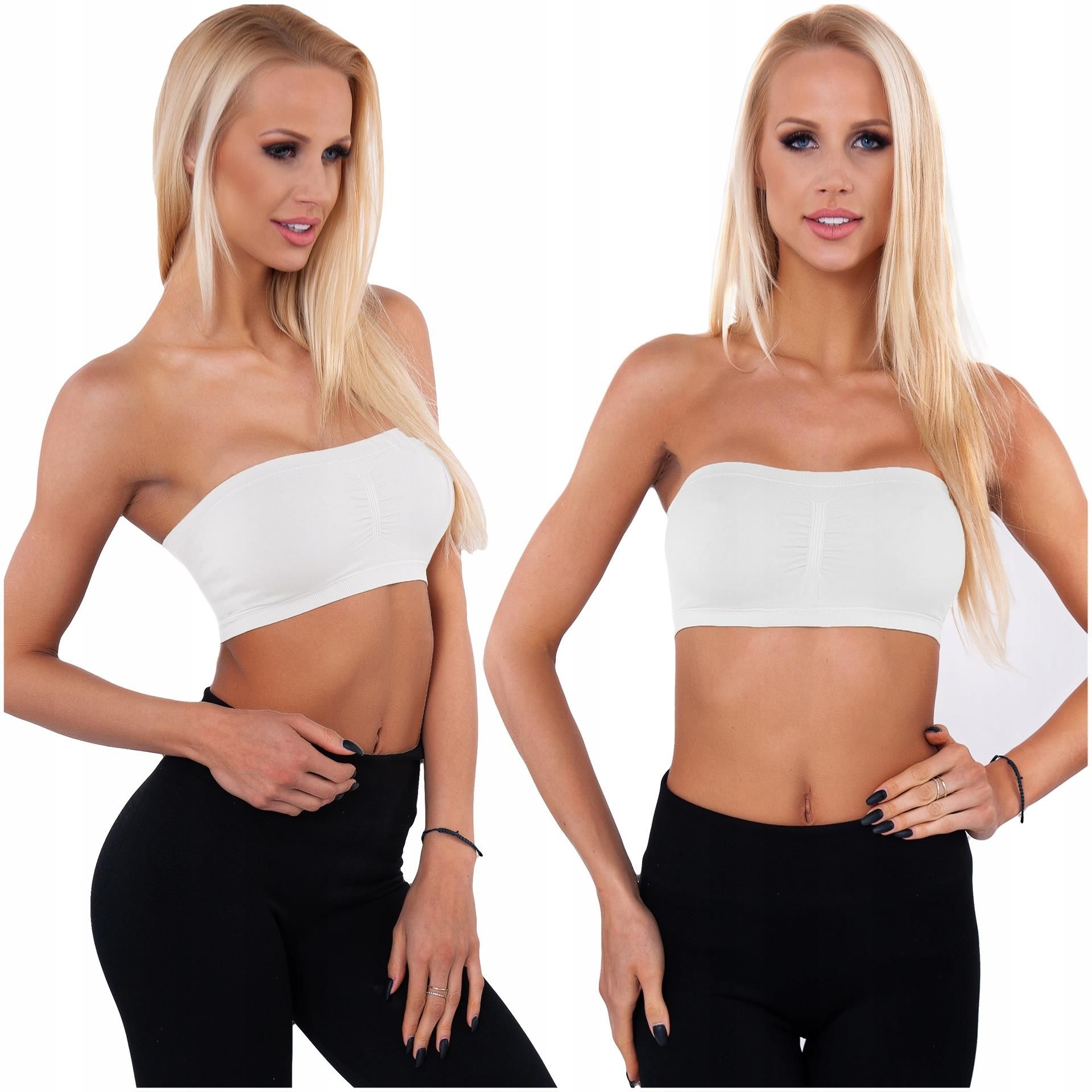 Biustonosz Top Bandeau Opaska Sportowy Push Up Ceny I Opinie Ceneo Pl