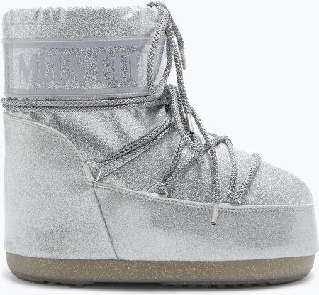 Śniegowce damskie Moon Boot Icon Low Glitter silver