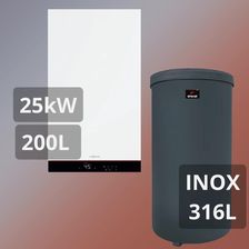 Zdjęcie VIESSMANN PAKIET KOCIOŁ 1 FUN. VITODENS 050-W B0HA 25 KW + PODGRZEWACZ C.W.U. EWS-160 144 L Z GRZAŁKĄ 2,2 KW Z028247 - Dąbrowa Górnicza