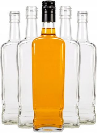 Superbutelki 25Szt Butelka Szklana Walker 1000 Ml Na Whisky Nalewki Wódkę Z Zakrętkami WALKER100025X