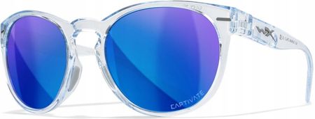 Wiley X Okulary Covert Captivatetm Pol Blue Mirror Gloss Crystal Light Sapp AC6CVT09