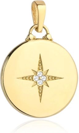 Biżuteria Gabor Złota Zawieszka Gwiazda Północna Z Cyrkonią 585
