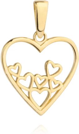 Biżuteria Gabor Zawieszka Złote Serca W Środku Serca 585