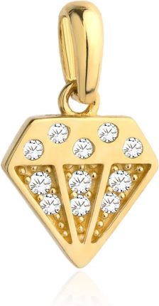 Biżuteria Gabor Złota Zawieszka Diament Z Cyrkoniami 585
