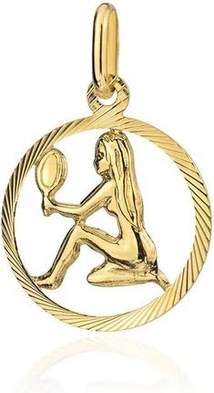 Biżuteria Gabor Złota Zawieszka Znak Zodiaku Panna 585