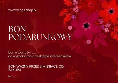 Karta Podarunkowa Voucher Podarunkowy Bon Www.Wings.Shop.Pl 150 Zł