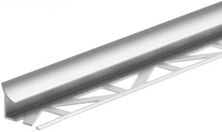 Profil wewnętrzny do glazury aluminium anoda CEZAR 8mm 2,5m Srebrny