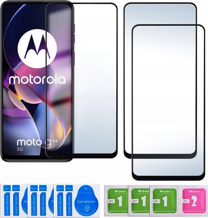 Krainagsm 3X Szkło Hartowane 5D Motorola Moto G54 5G Power Edition Na Cały Ekran 9H