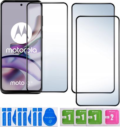 Krainagsm 3X Szkło Hartowane 5D Na Cały Ekran Pełne Do Motorola Moto G13 G23 G53