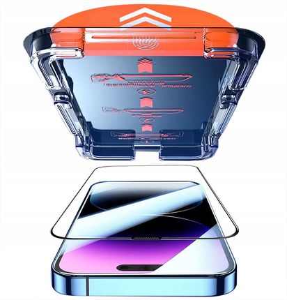 Krainagsm Szkło Hartowane 5D Do Iphone 14 Pro Max Easy Stick Box Pełne Łatwy Montaż