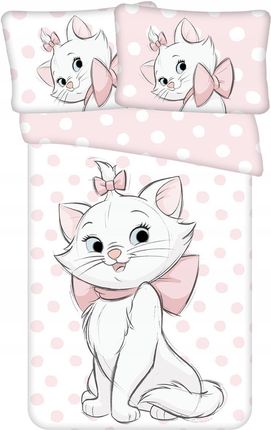 Jerry Fabrics Pościel Dla Dzieci Marie Cat "Dots 03" Baby Rozmiar 100X135Cm