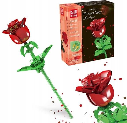 Mould King Wieczna Róża Klocki 24005 Na Walentynki Kwiaty