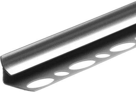 Profil wewnętrzny szeroki do glazury PVC CEZAR 9mm 2,5m Srebrny
