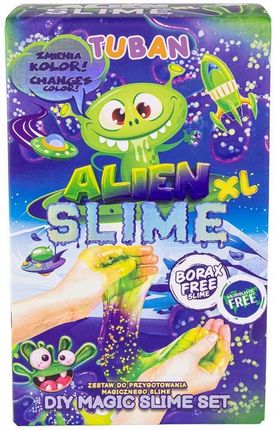Tuban Zestaw Do Robienia Glutów Slime Alien Kosmiczny Xl Zmieniający Kolor
