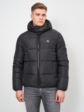 Kurtka puchowa zimowa krótka męska Calvin Klein Jean Essential Down Jacket J30J318412-BEH Czarna